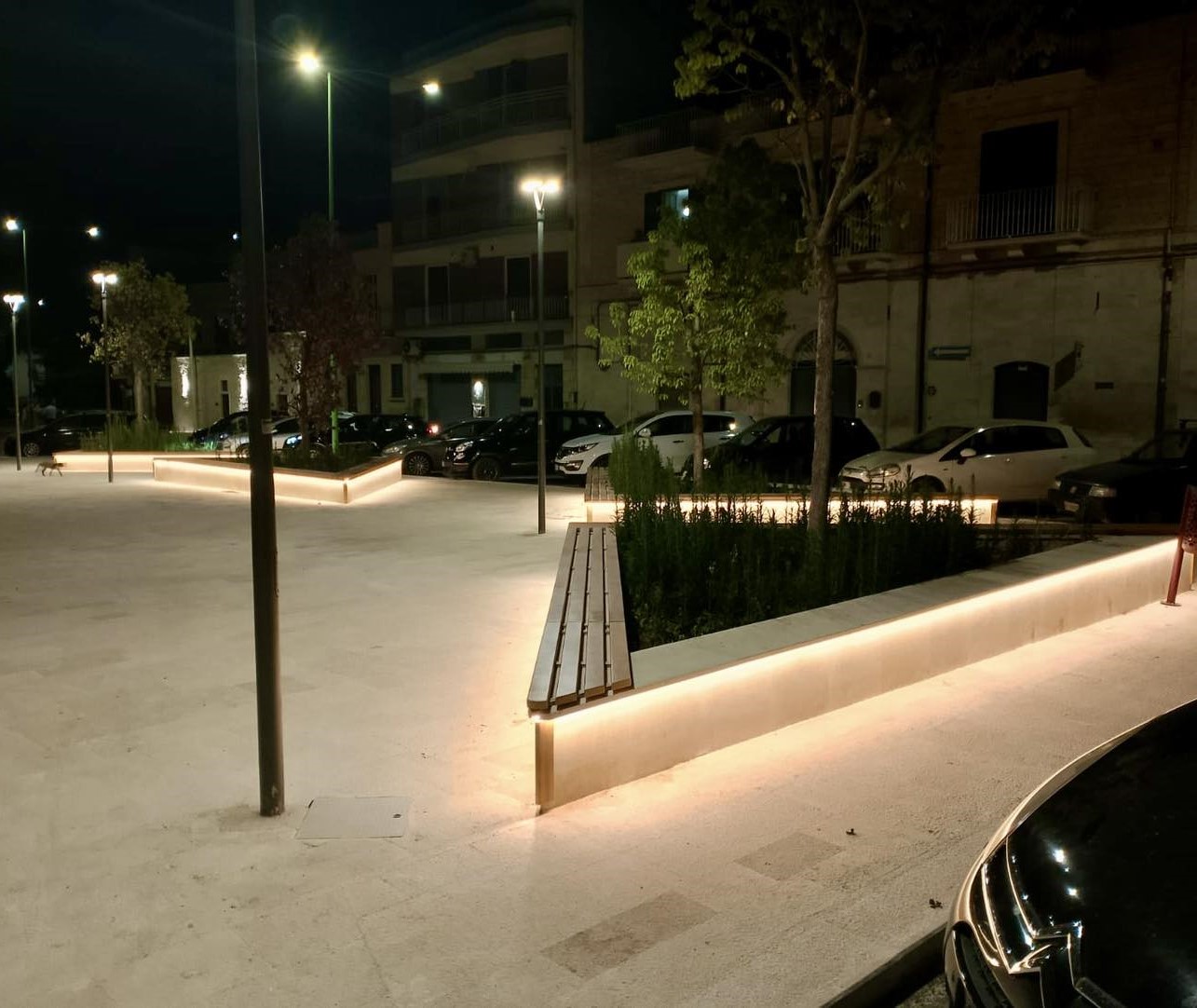 Piazzetta Millico si completa con la nuova illuminazione